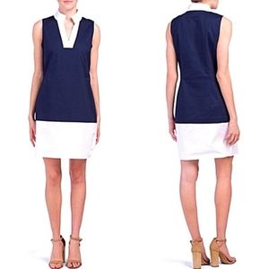 STS Sail to Sable Sleeveless Colorblock Shift Dress ELIZA J Size Small